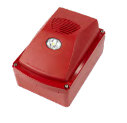 Adresowalny, ścienny sygnalizator optyczno-akustyczny (VAD), IP55 P85AVR ZETTLER