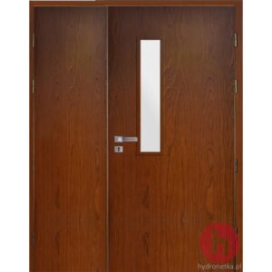 Drzwi drewniane EI30 PLUS W1S dwuskrzydłowe POL-SKONE