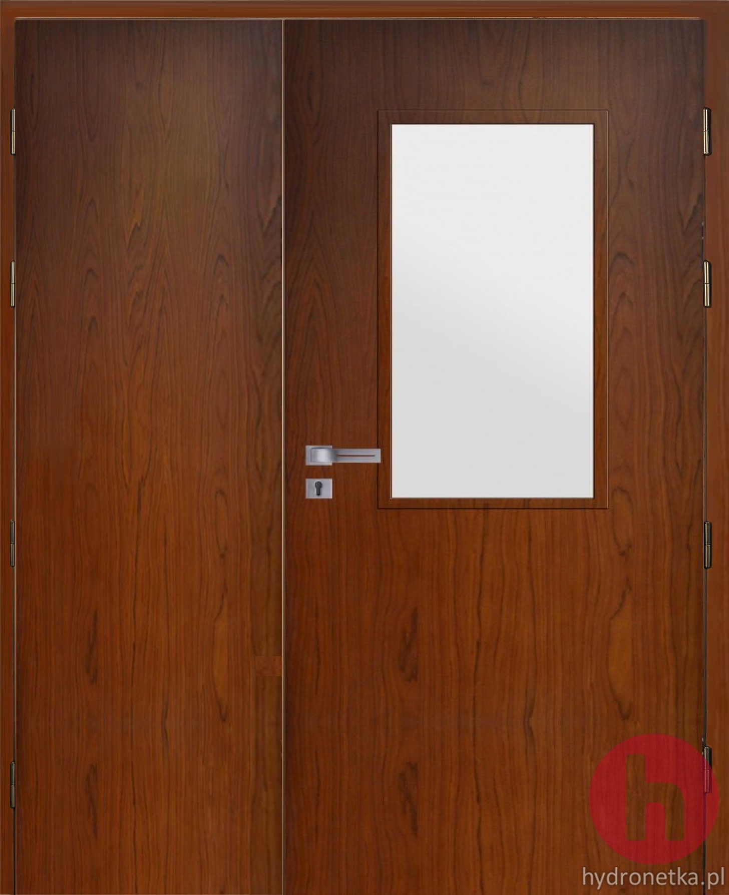 Drzwi drewniane EIS30 PLUS W3S dwuskrzydłowe dymoszczelne