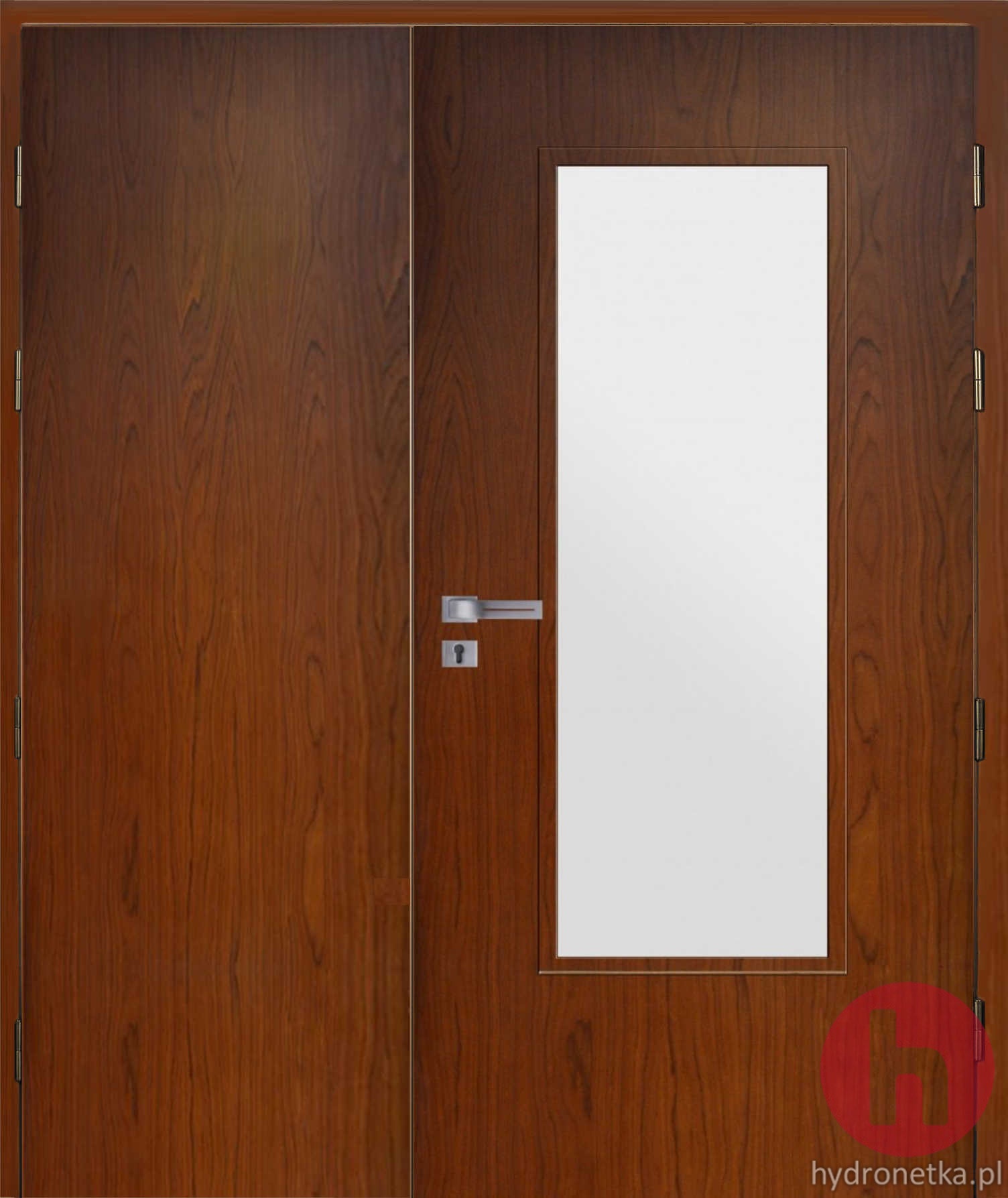 Drzwi drewniane EIS30 PLUS W4S dwuskrzydłowe dymoszczelne