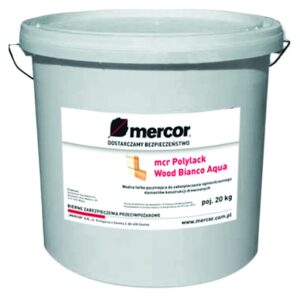 Farba pęczniejąca do drewna mcr Polylack Wood Bianco Aqua MERCOR