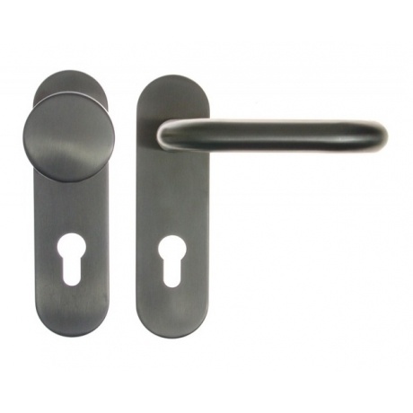 Gałko-Klamka do drzwi przeciwpożarowych stal nierdzewna INOX