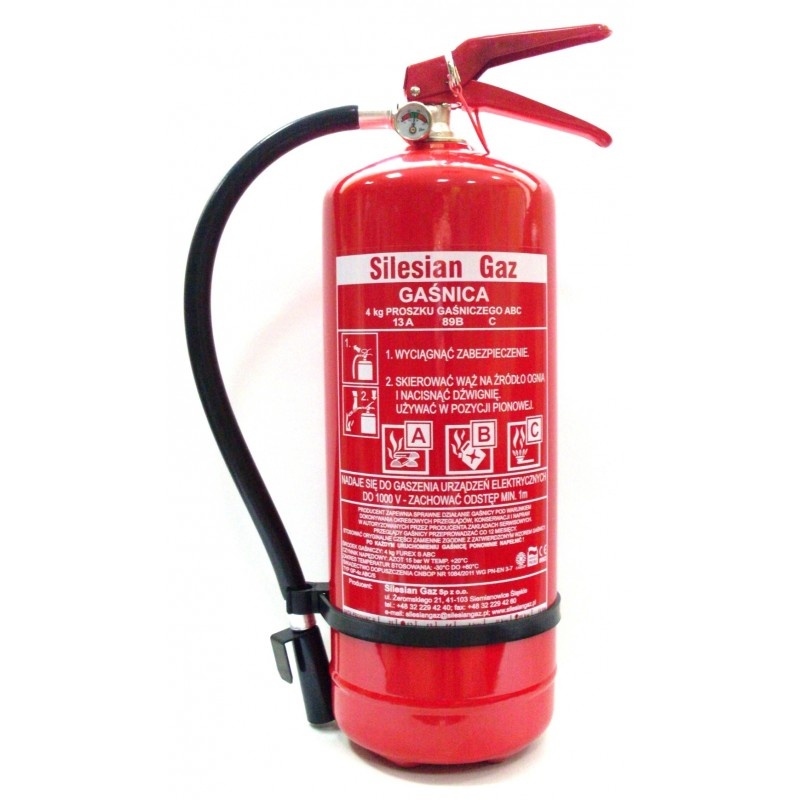 Gaśnica proszkowa 4 kg GP-4x ABC Silesian