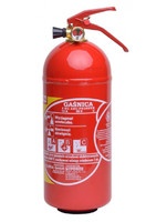 Gaśnica proszkowa GLORIA 2kg GP-2x ABC PD 2 z wieszakiem