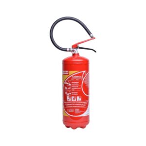 Gaśnica proszkowa GLORIA 6kg GP-6x ABC/E PDE 6 z wieszakiem