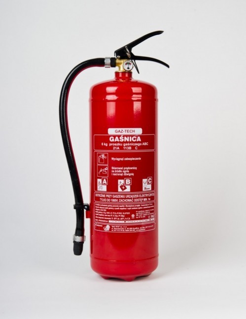 Gaśnica proszkowa GP-6 X ABC/E ( do 245000 V )