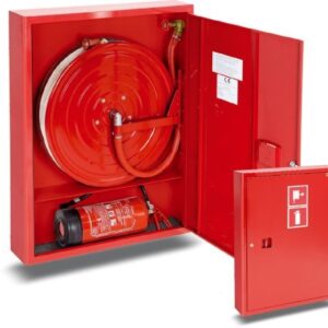 Hydrant wewnętrzny 25H+G-1050-B.30-180 zawieszany, smukły, z miejscem na gaśnicę pod