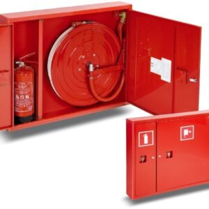 Hydrant wewnętrzny 25H+G-805-B.30-180 zawieszany, smukły, z miejscem na gaśnicę z boku