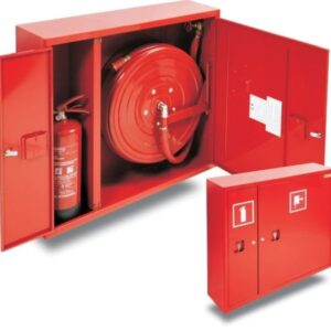 hydrant wewnętrzny 25H+G-805-B.30 zawieszany z miejscem na gaśnicę z boku