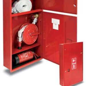 HYDRANT WEWNĘTRZNY WNĘKOWY Z WĘŻEM PŁASKO SKŁADANYM, Z MIEJSCEM NA GAŚNICĘ ORAZ Z MIEJSCEM NA DODATKOWY WĄŻ HP+GP-650-B.20+L(900