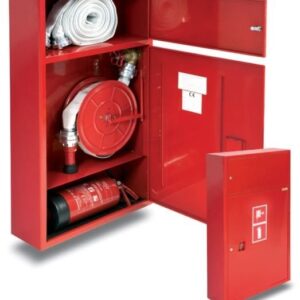 HYDRANT WEWNĘTRZNY ZAWIESZANY Z WĘŻEM PŁASKO SKŁADANYM, Z MIEJSCEM NA GAŚNICĘ ORAZ Z MIEJSCEM NA DODATKOWY WĄŻ H+G-650-B.20+L(90