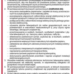 Instrukcja PPOŻ. DB005 Instrukcja przeciwpożarowa w pomieszczeniach biurowych i pomocniczych