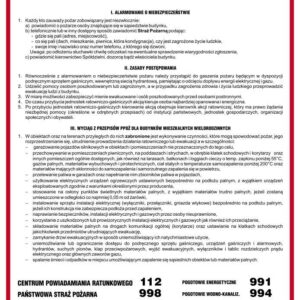 Instrukcja PPOŻ. DB008 Instrukcja postępowania na wypadek pożaru dla budynków mieszkalnych