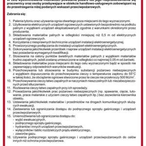 Instrukcja PPOŻ. DB014 Instrukcja przeciwpożarowa dla obiektów handlowo-usługowych