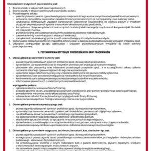 Instrukcja PPOŻ. DB016 Instrukcja przeciwpożarowa - profilaktyka ppoż, dla wszystkich pracowników