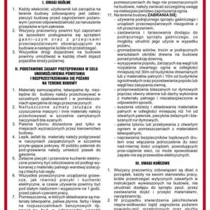 Instrukcja PPOŻ. DB028 Instrukcja przeciwpożarowa na terenie budowy