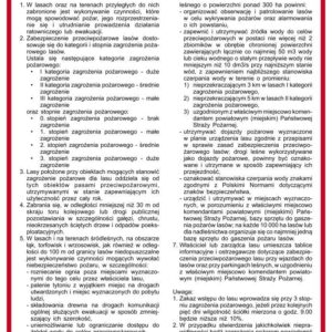 Instrukcja PPOŻ. DB033 Instrukcja zabezpieczenia przeciwpożarowego lasów