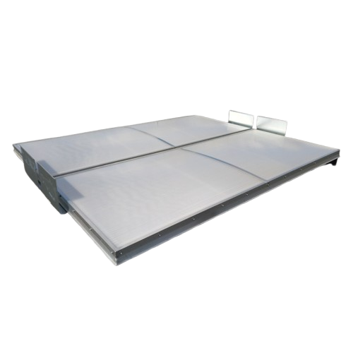 Klapa dymowa, oddymiająca AWAK DPS Podstawa prosto-skośna 50cm Dowolny wymiar Dwuskrzydłowa