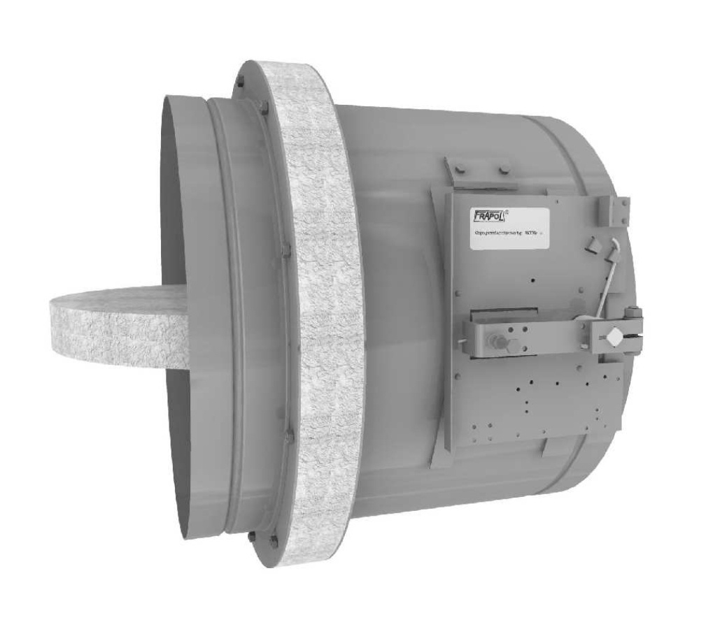 Klapa odcinająca RK370 z topikiem i sygn. położenia (HE)