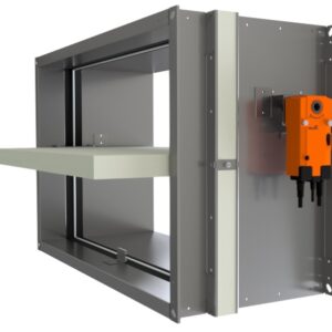 Klapa odcinająca V370-TC z siłownikiem 24V (ER24)