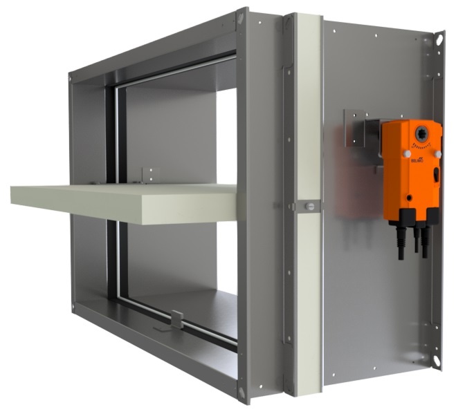 Klapa odcinająca V370-TC z topikiem i sygn. położenia (HE)