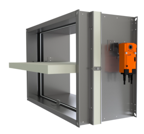 Klapa wentylacji pożarowej VD370-TC z siłownikiem 24V (ER24)