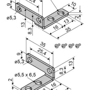 Konsola ramowa do montażu wewnątrz profilu K133 AUMULLER