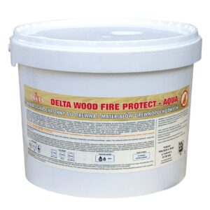 Lakier ogniochronny do drewna Delta Wood Fire Protect - Aqua