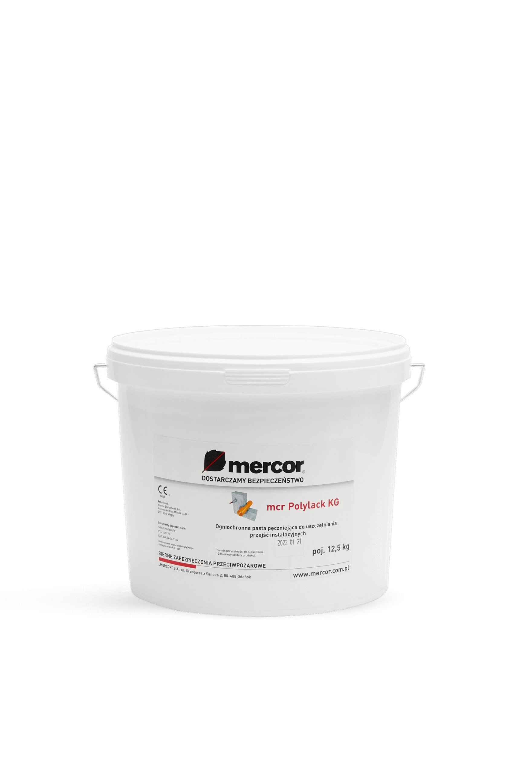 Masa pęczniejąca z grafitem mcr Polylack KG MERCOR