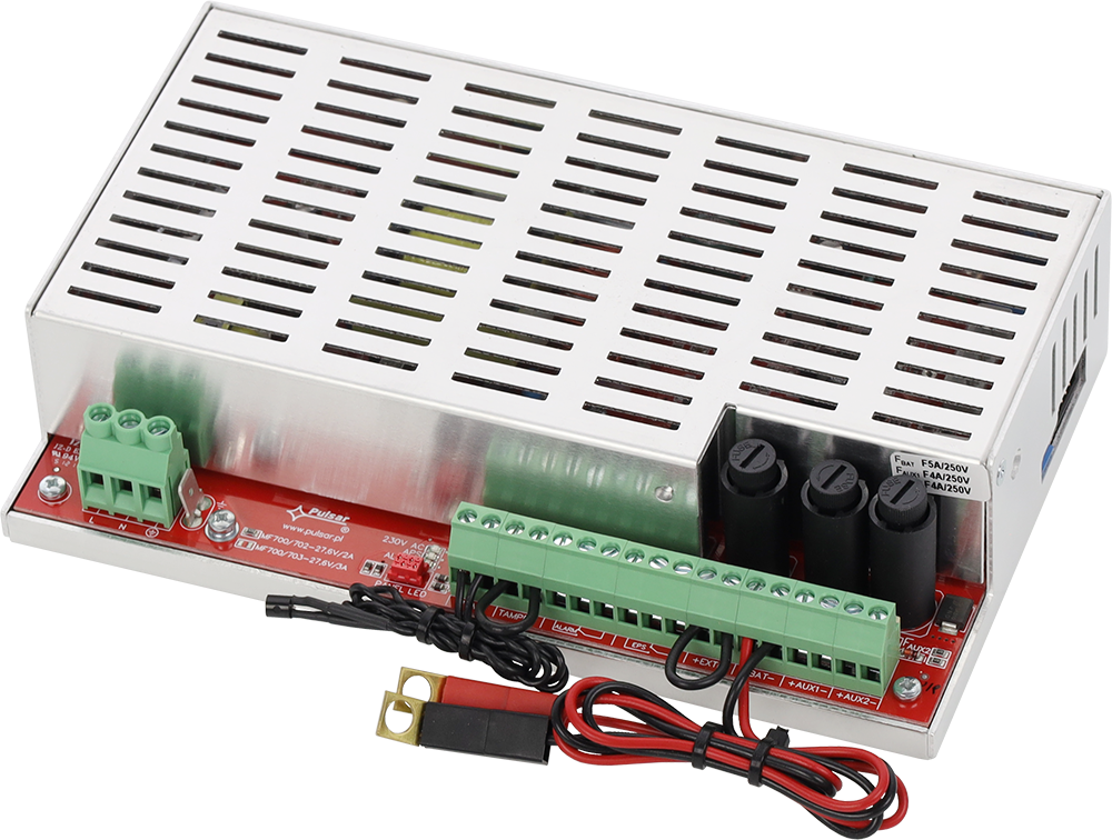 Moduły zasilaczy buforowych 27,6 V DC EN54M PULSAR
