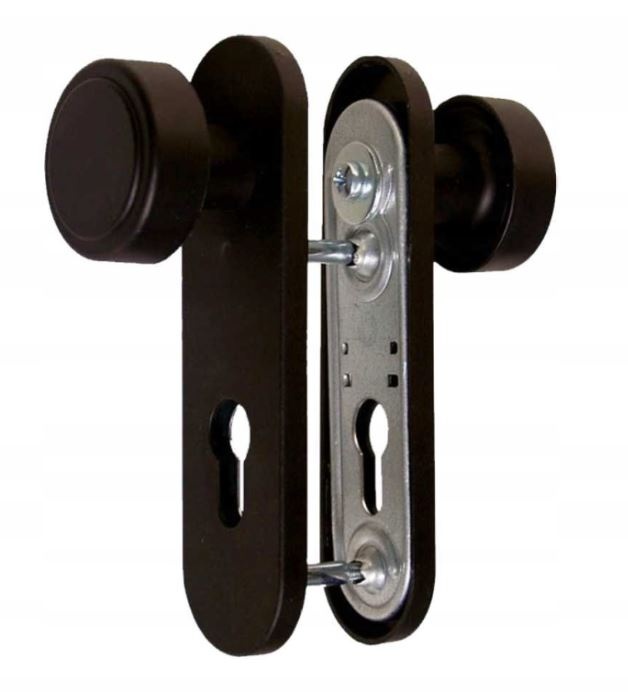 Okucie gałka-gałka M8 do drzwi przeciwpożarowych