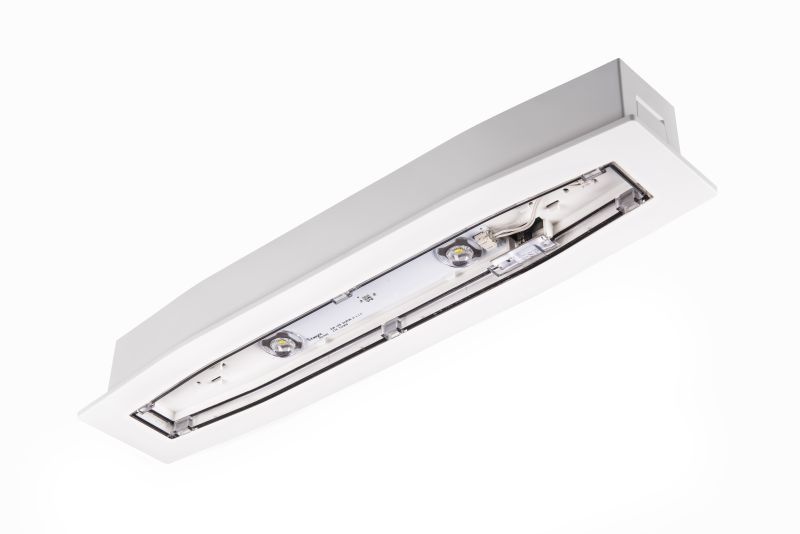 Oprawa awaryjna SUPREMA LED do punktów bezpieczeństwa SP INTELIGHT z testem centralnym (montaż podtynkowy)