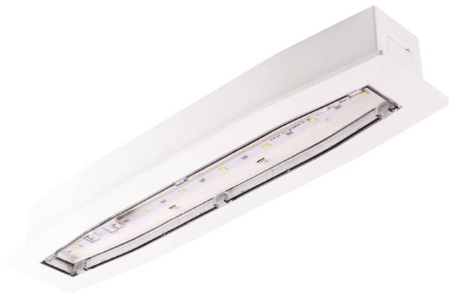 Oprawa awaryjna SUPREMA LED do stref otwartych SO INTELIGHT z testem centralnym (montaż podtynkowy)