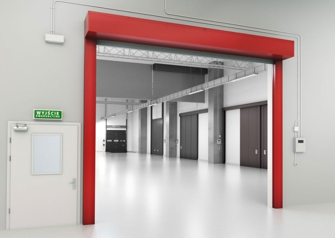 Przeciwpożarowa brama kurtynowa rolowana GSF KPR E120/EW60