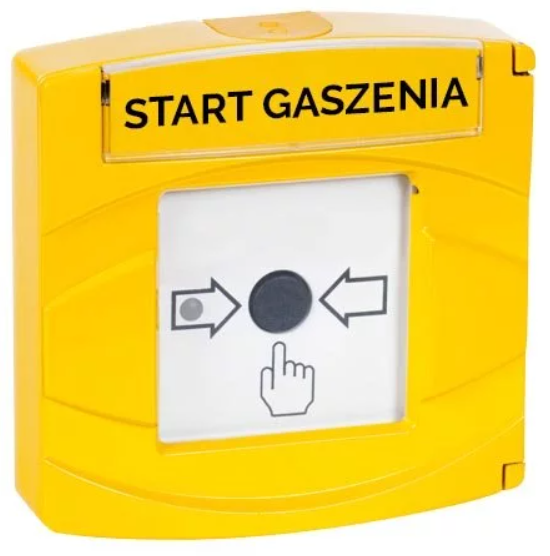 Przycisk START gaszenia, żółty HME/1021/11/17/02 INIM