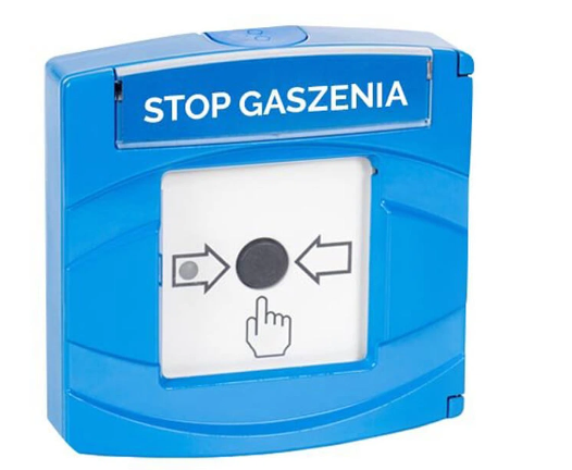 Przycisk STOP gaszenia, niebieski HME/5015/11/18/02 INIM