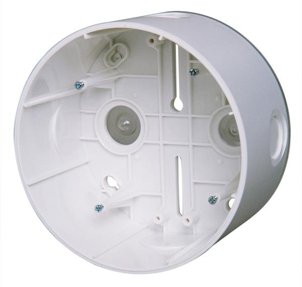 Puszka montażowa do montażu powierzchniowego czujek pożarowych serii 500 i 520 w suficie