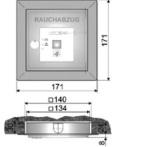 Ramka do montażu podtynkowego przycisku HSE AUMULLER