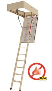 Schody strychowe przeciwpożarowe LWF EI60 FAKRO H280 CM