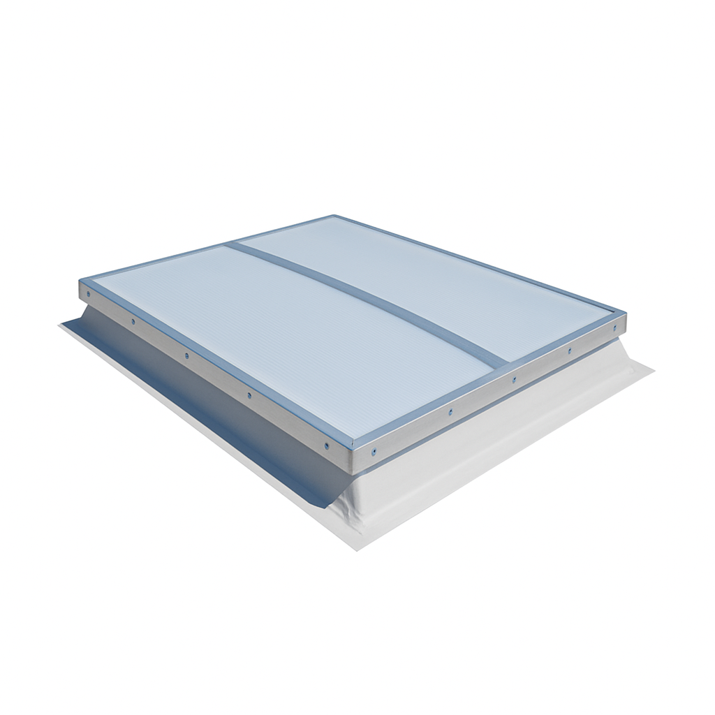 Świetlik dachowy otwierany elektrycznie z podstawą skośną GULAJSKI