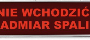 Tablica ostrzegawcza (różne wariancje) TO-6000 POLON