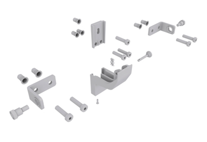 Uniwersalny zestaw konsol BS-CDC-PI01-M-VFI D+H