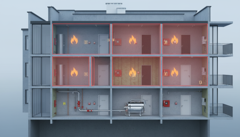 Strefy pożarowe w budynku